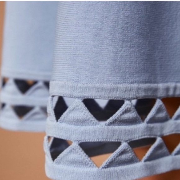 Ted Baker London Kathryn Dusty Blue Cutout Skater Dress - Picture 4 of 4